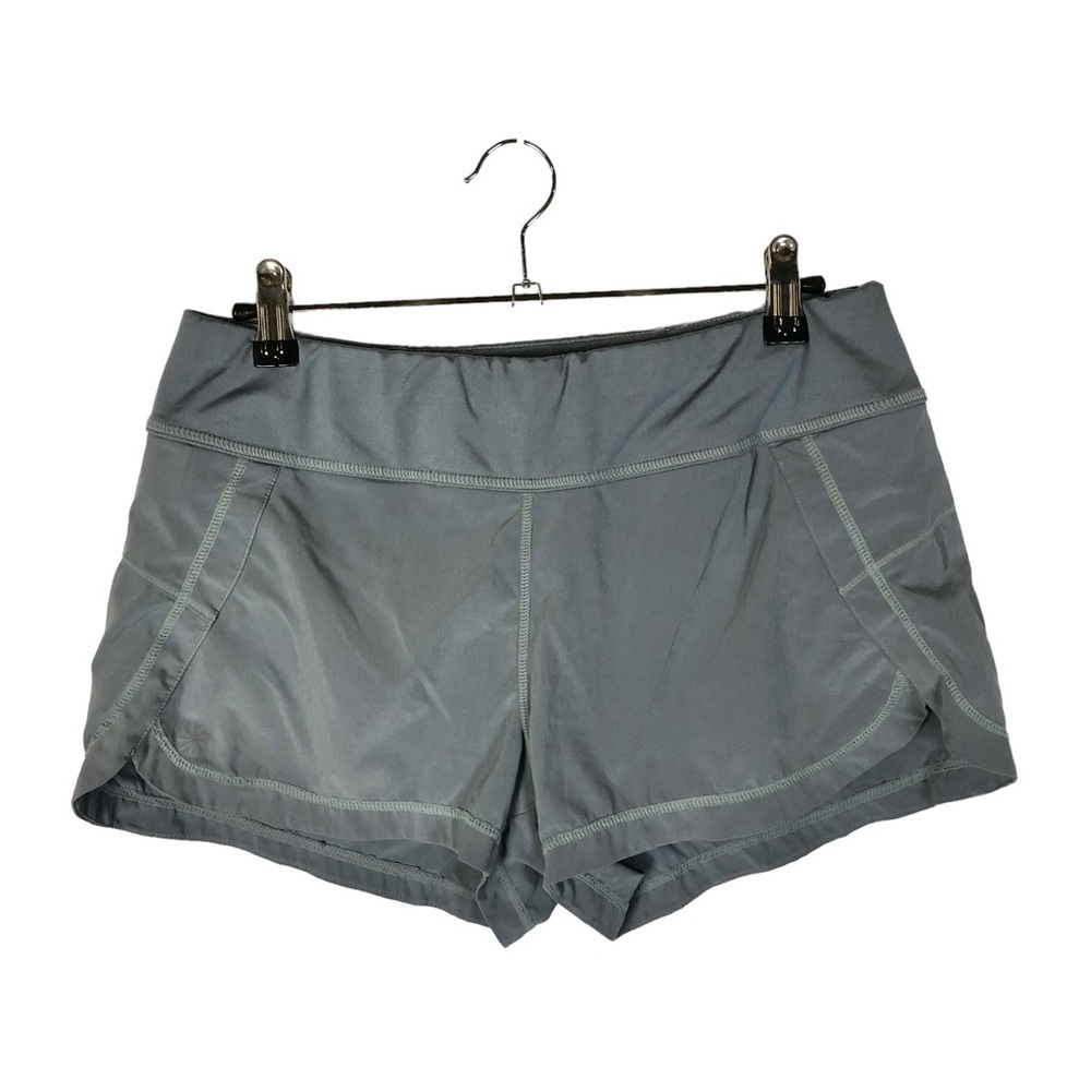 Athleta Pulse Blue Gray Athletic Running Shorts S